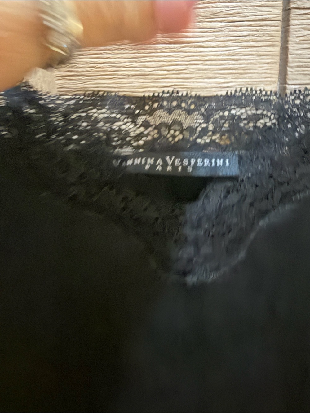 VANNINA VESPERINI Black Silk Lace-Trim Slip Chemise - Timeless Luxury S/M - Picture 3 of 8